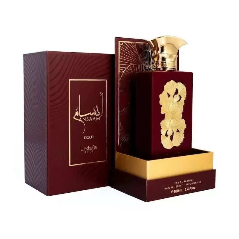 Lattafa Ansaam Gold EDP – 3.38oz Unisex Fragrance | Long-Lasting & Luxurious Scent