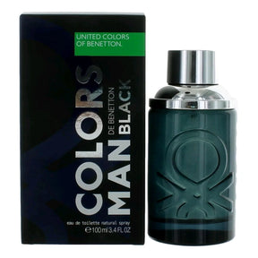 Benetton Colors Black Eau de Toilette for Men – 3.4 oz | Bold & Sophisticated Fragrance